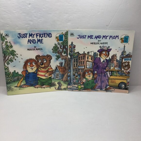 Vintage Lot 2 Kids Books Little Critter Just Me And My Mom Just My Friend And Me - Picture 1 of 12